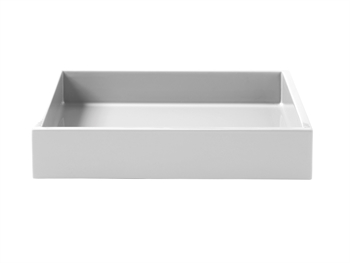 LUX Lacquer Tray 19*19*3,5 cm Light Grey