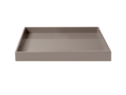 LUX Lacquer Tray 30*30*3,5 cm Warm Grey