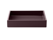 LUX Lacquer tray 19*19*3,5 Burgundy
