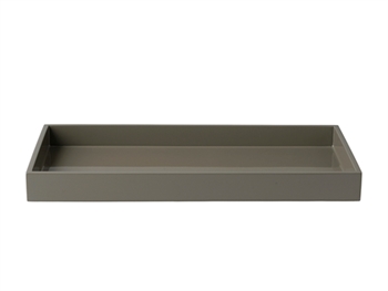 Lacquer Tray 38*19*3,5 cm Steeple Grey