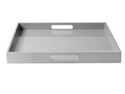LUX Lacquer Tray  40*40*4 cm Cool Grey